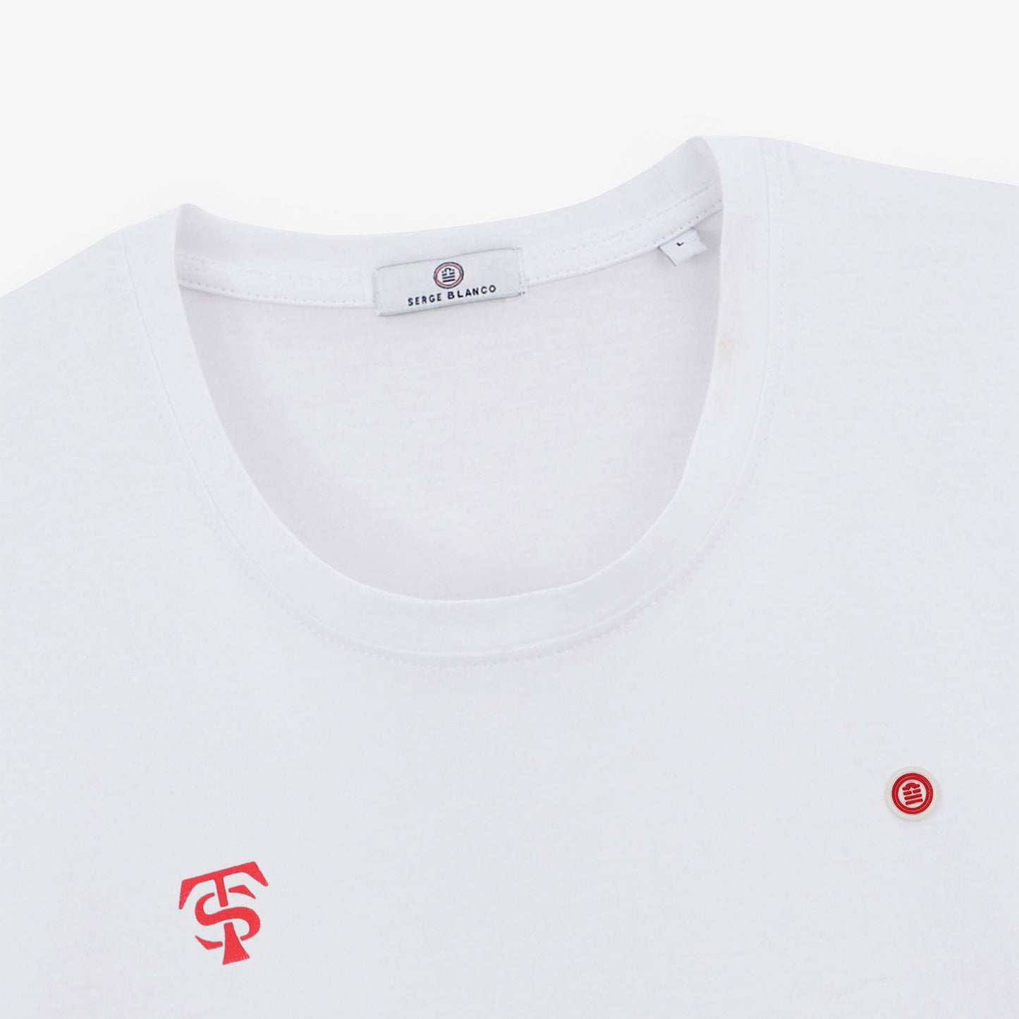 T-shirt "Saint-Sernin" en coton blanc Stade Toulousain