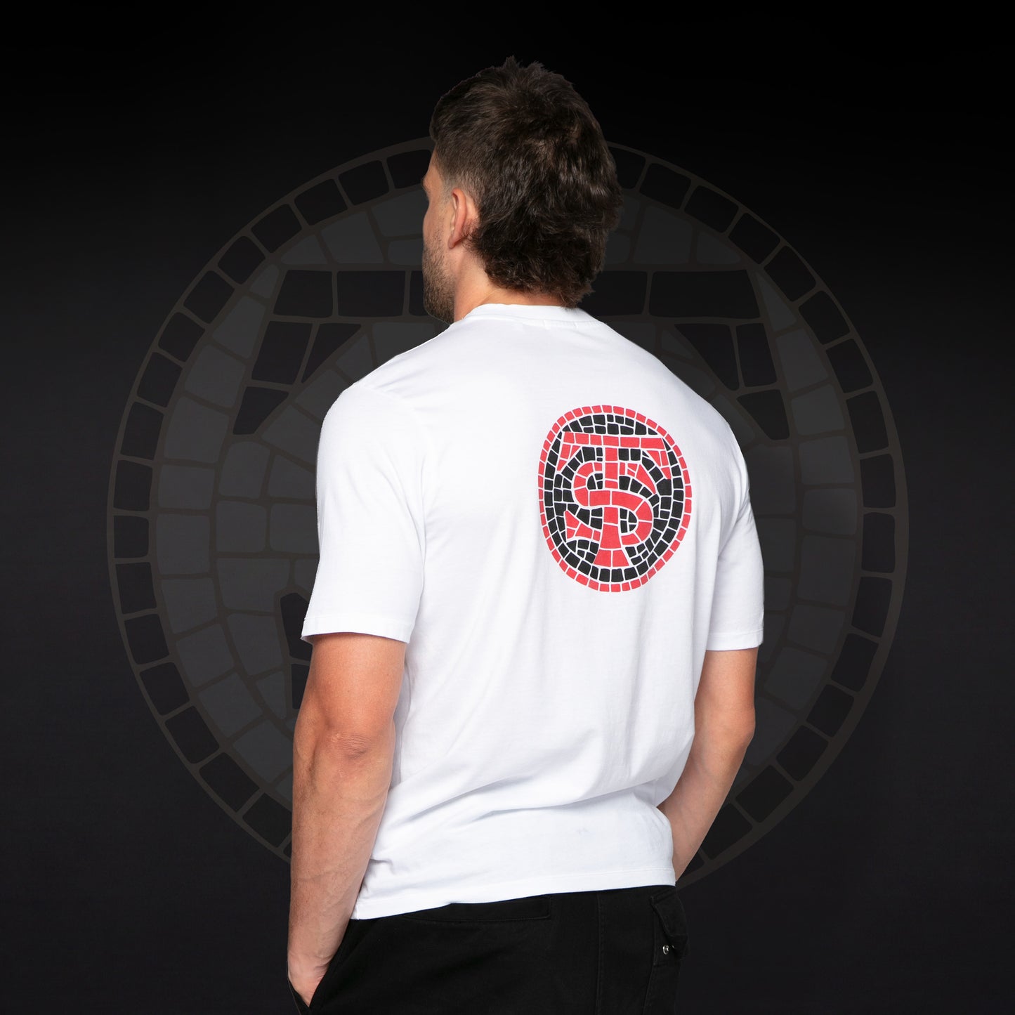 T-shirt "Saint-Sernin" en coton blanc Stade Toulousain