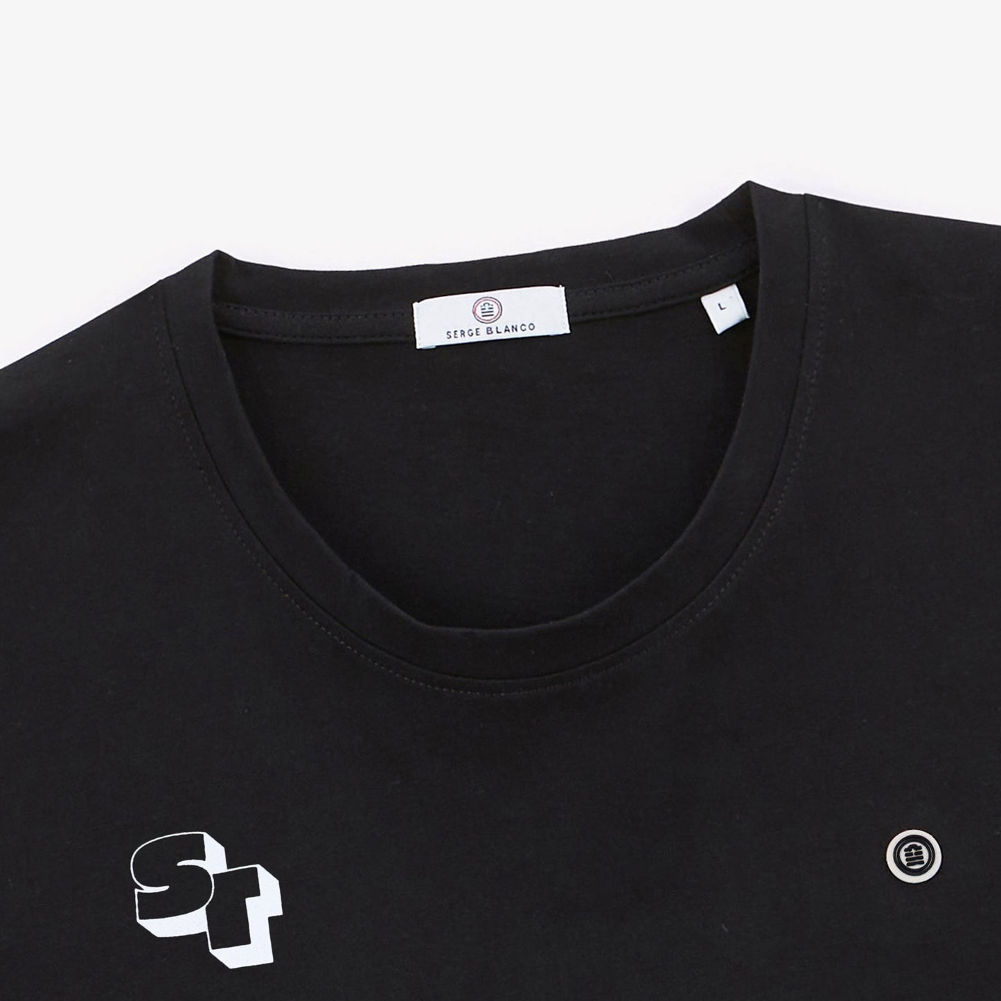 T-shirt en coton noir Stade Toulousain 3D