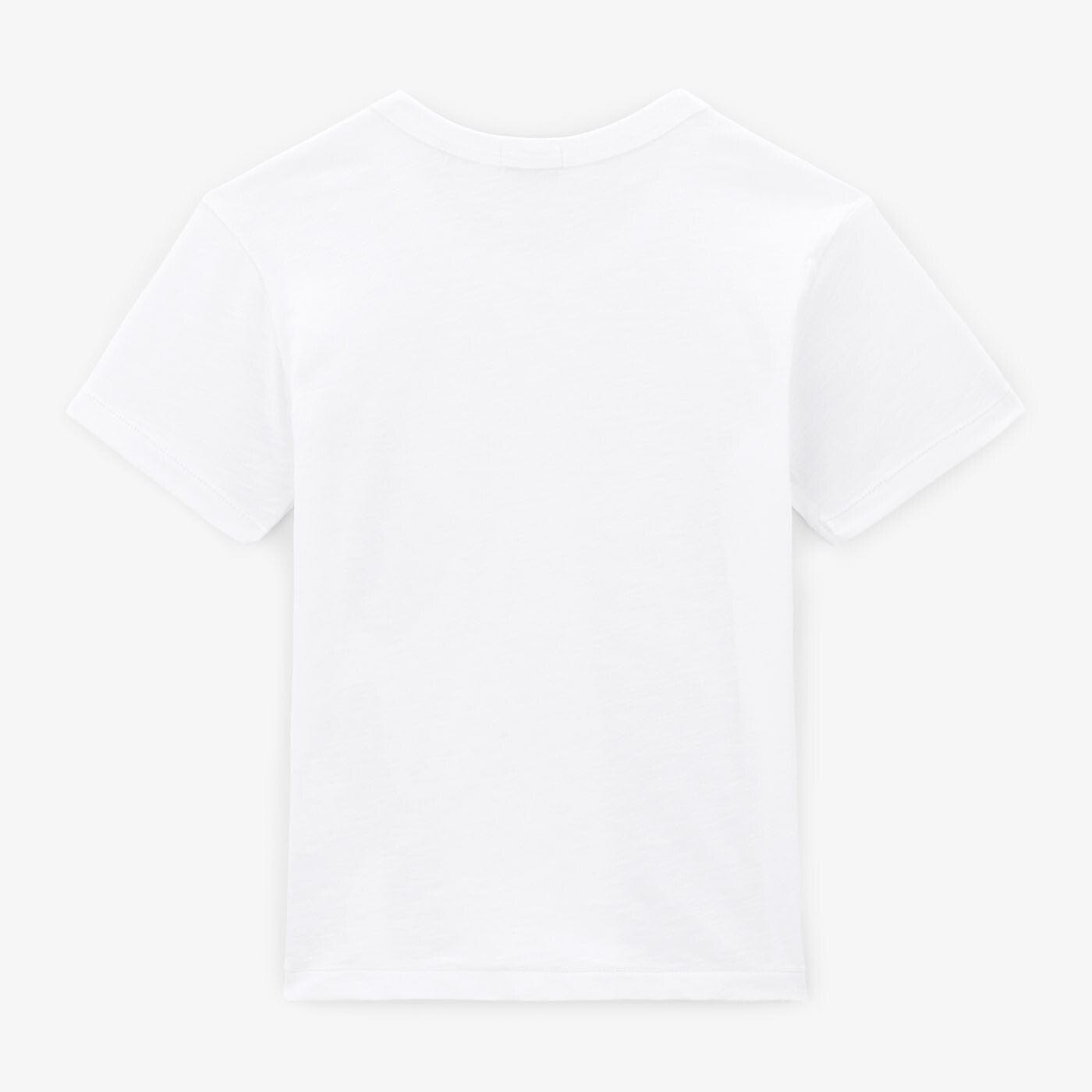 T-shirt garcon en jersey  de coton blanc SERGE BLANCO
