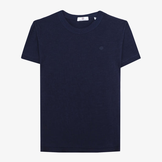 T-shirt garcon en jersey de coton bleu marine SERGE BLANCO