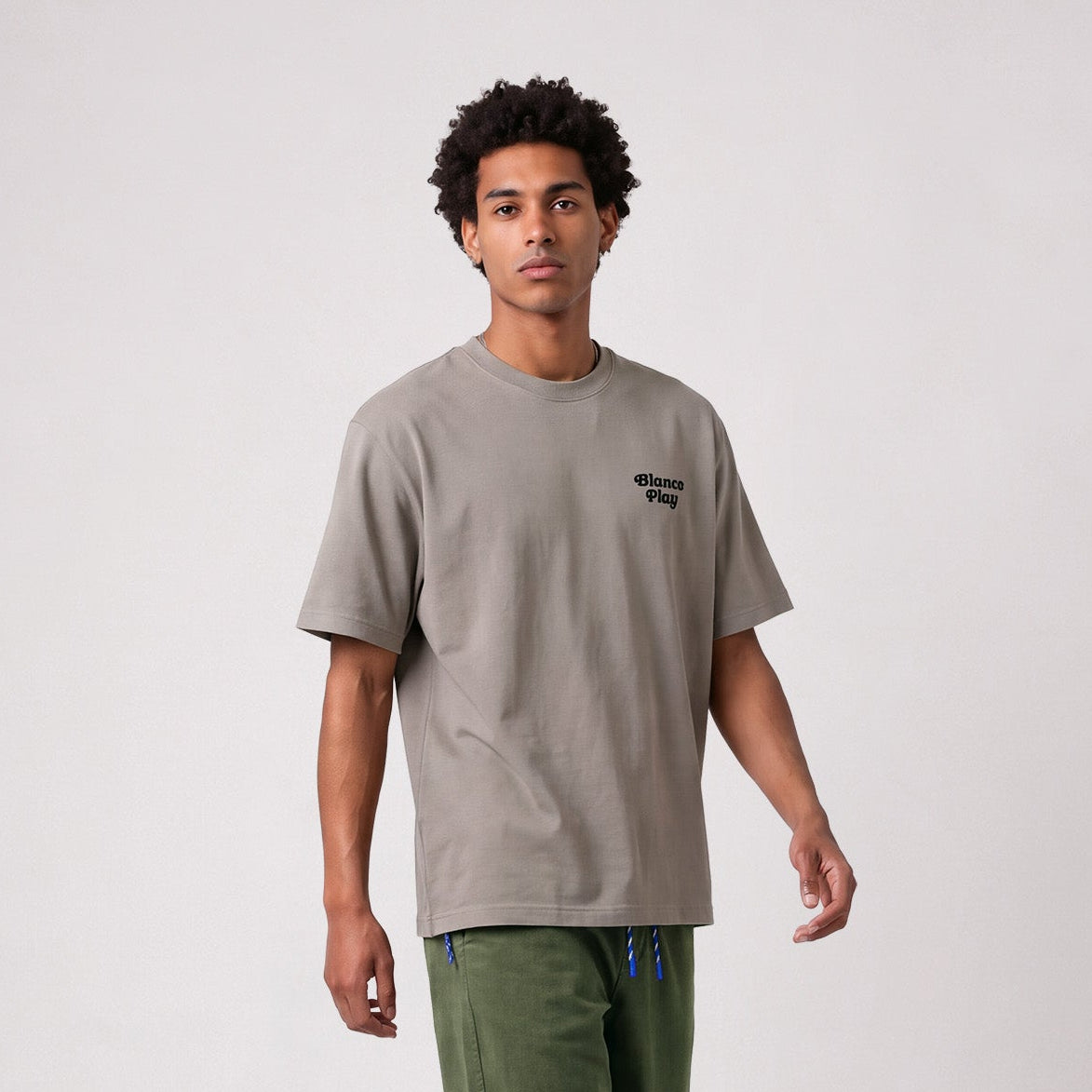 T-shirt manches courtes Thor SBPLAY oversize imprimé A Piece of Cake beige sable