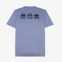 T-shirt manches courtes bleu ciel imprime dos en coton homme SERGE BLANCO