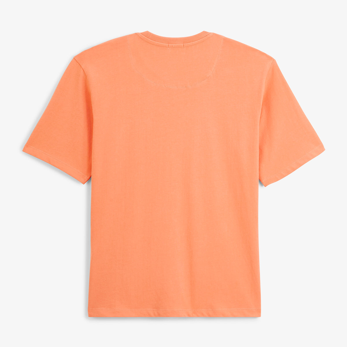 T-shirt manches courtes col rond Thor brodé Funky Animals orange coton homme serge blanco
