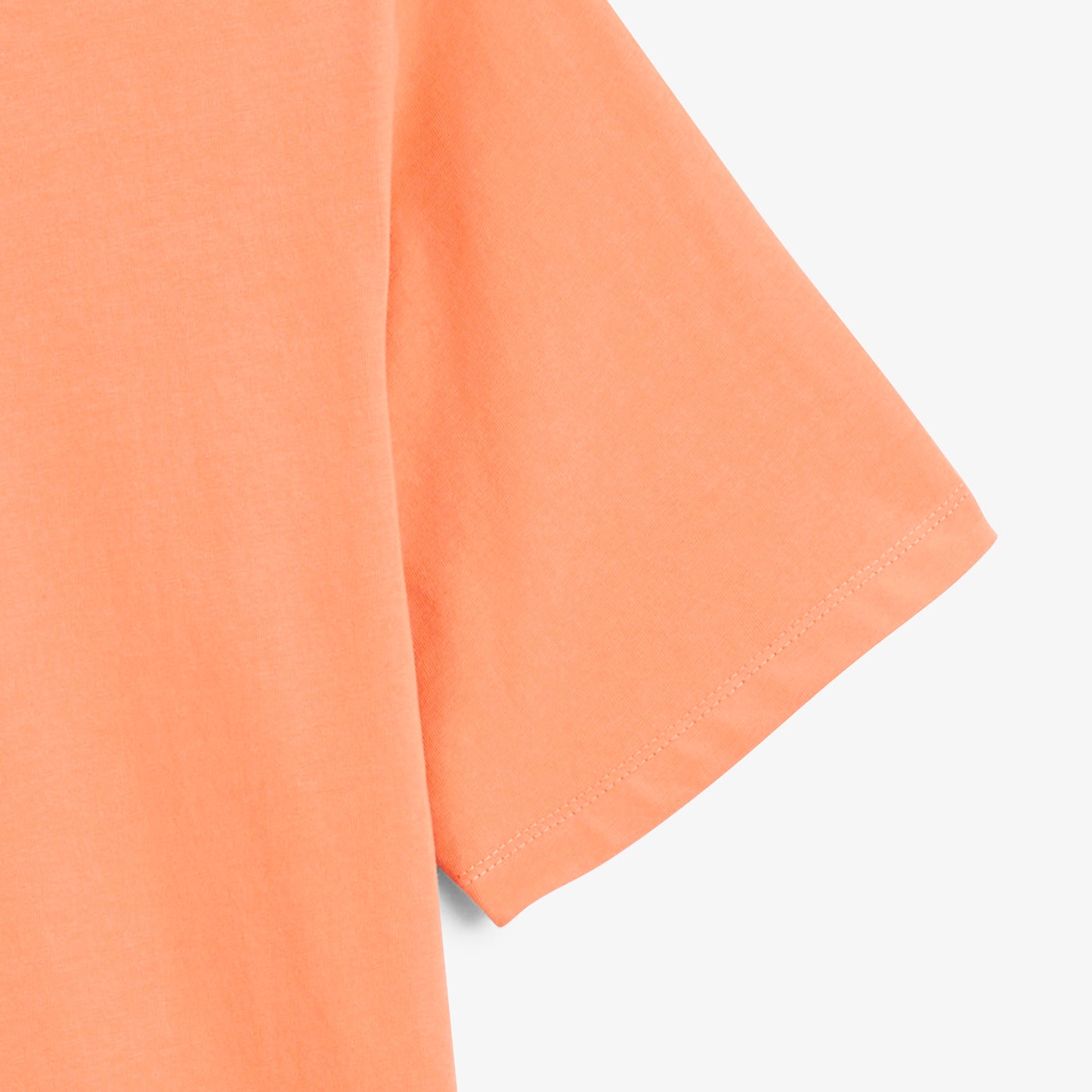 T-shirt manches courtes col rond Thor brodé Funky Animals orange coton homme serge blanco