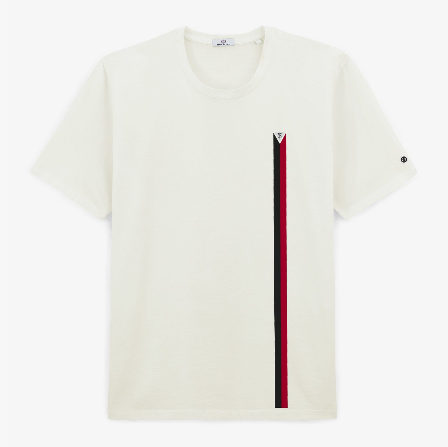 T-shirt vierge rouge en coton jersey blanc Stade Toulousain