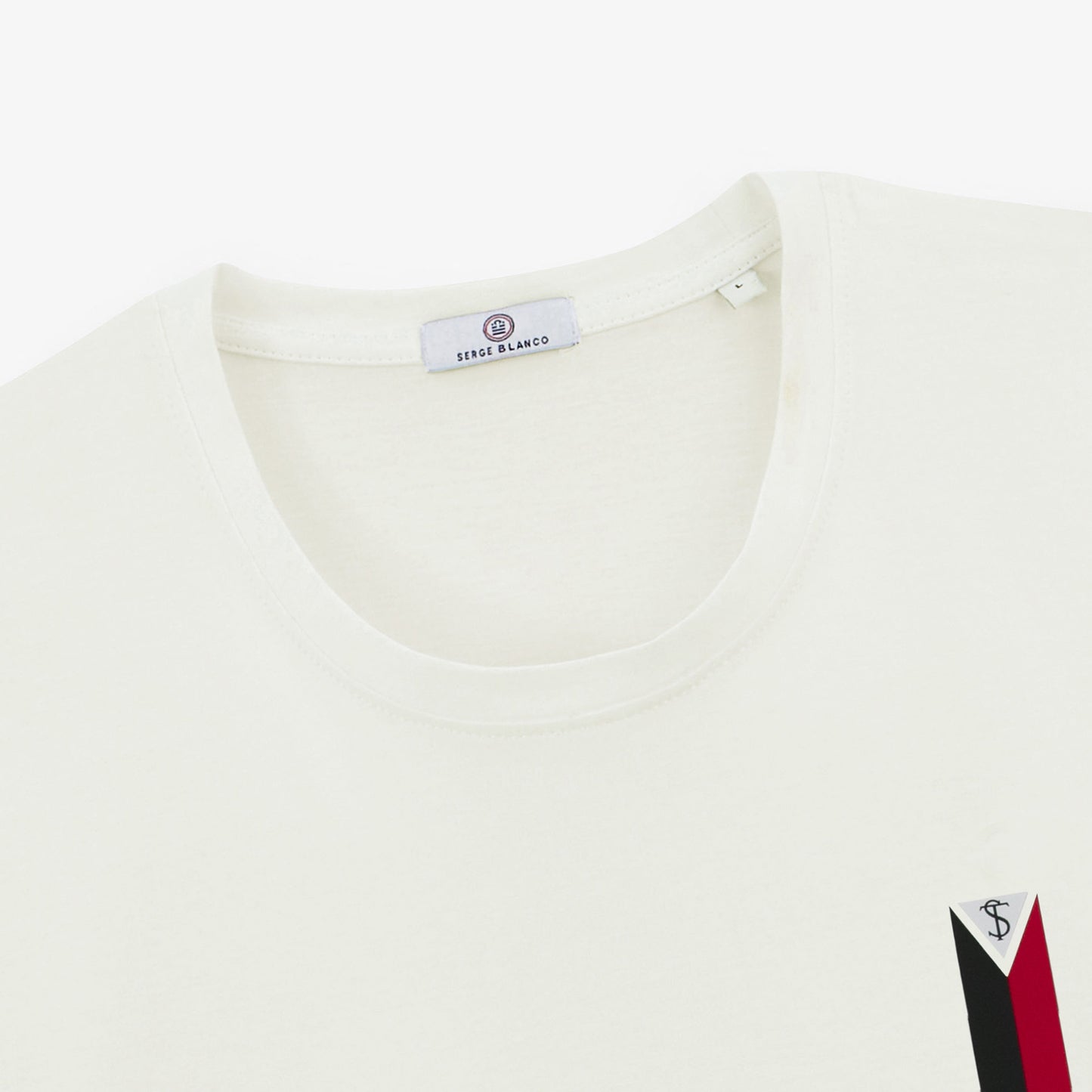 T-shirt vierge rouge en coton jersey blanc Stade Toulousain