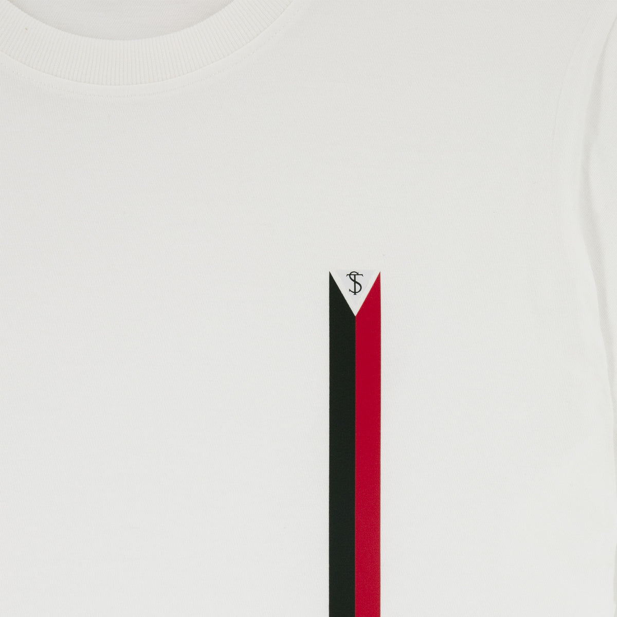 T-shirt vierge rouge en coton jersey blanc Stade Toulousain
