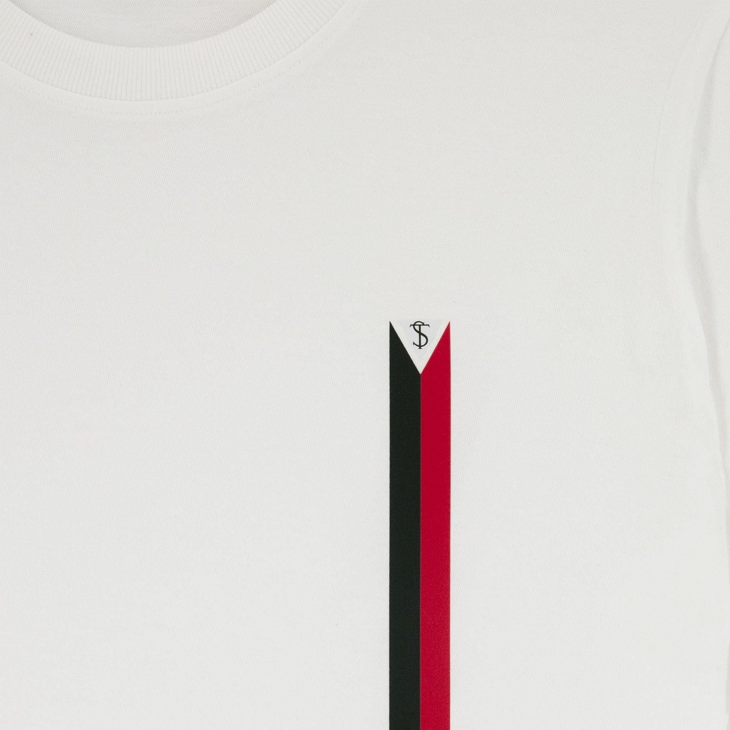 T-shirt vierge rouge en coton jersey blanc Stade Toulousain