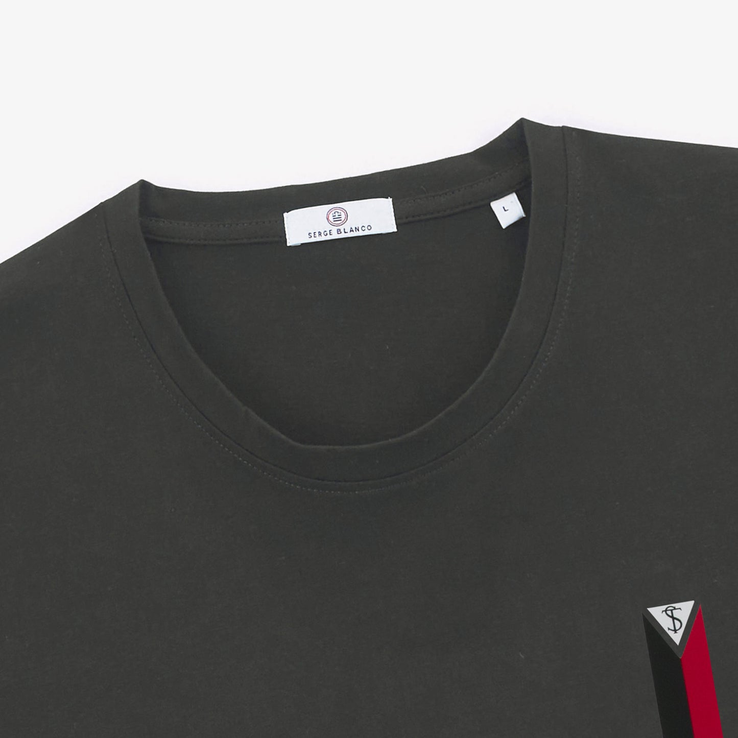 T-shirt vierge rouge en coton jersey gris anthracite Stade Toulousain