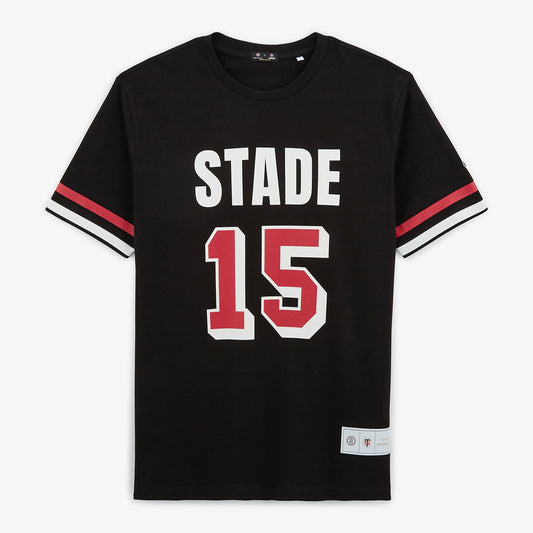 Camiseta negra con estampado Stade Toulousain