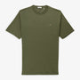 T-shirt manches courtes Tristan en coton slub kaki
