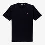 T-shirt manches courtes Tristan en coton slub noir