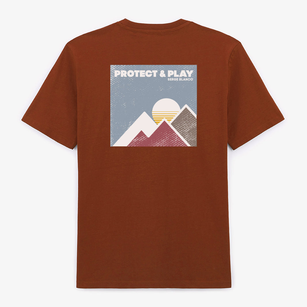 Camiseta de manga corta de algodón estampada con calabazas