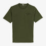 T-shirt manches courtes Tony en coton slub kaki