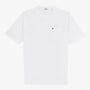 T-shirt manches courtes Tony en coton slub blanc