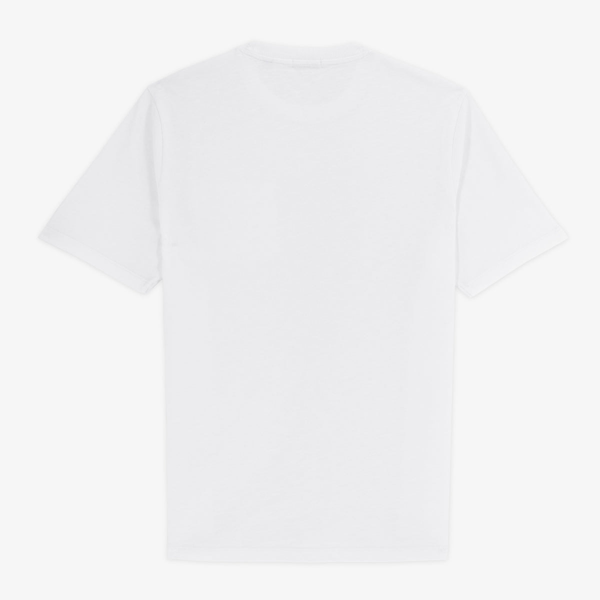 T-shirt manches courtes Tony en coton slub blanc