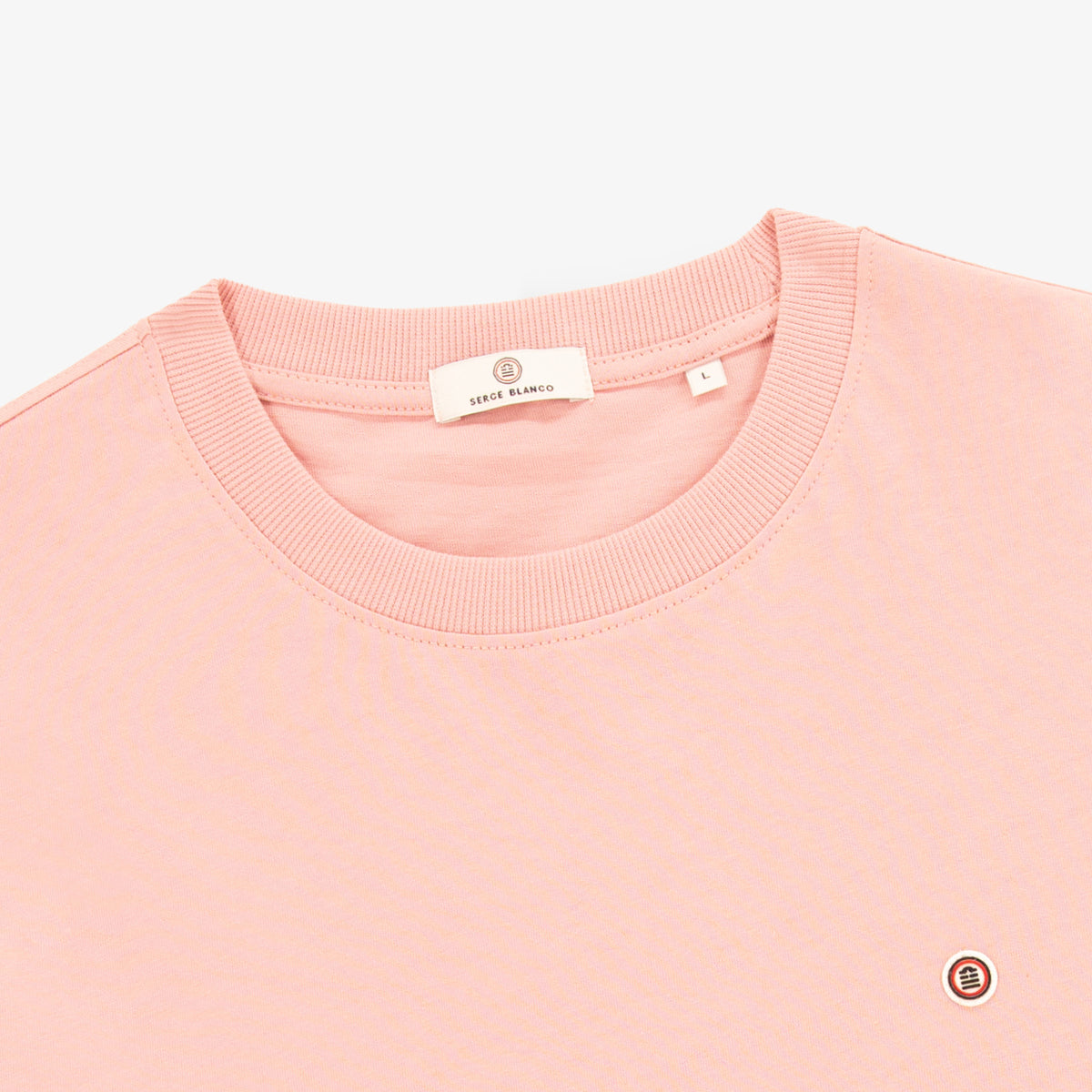 T-shirt manches courtes Théo en coton rose