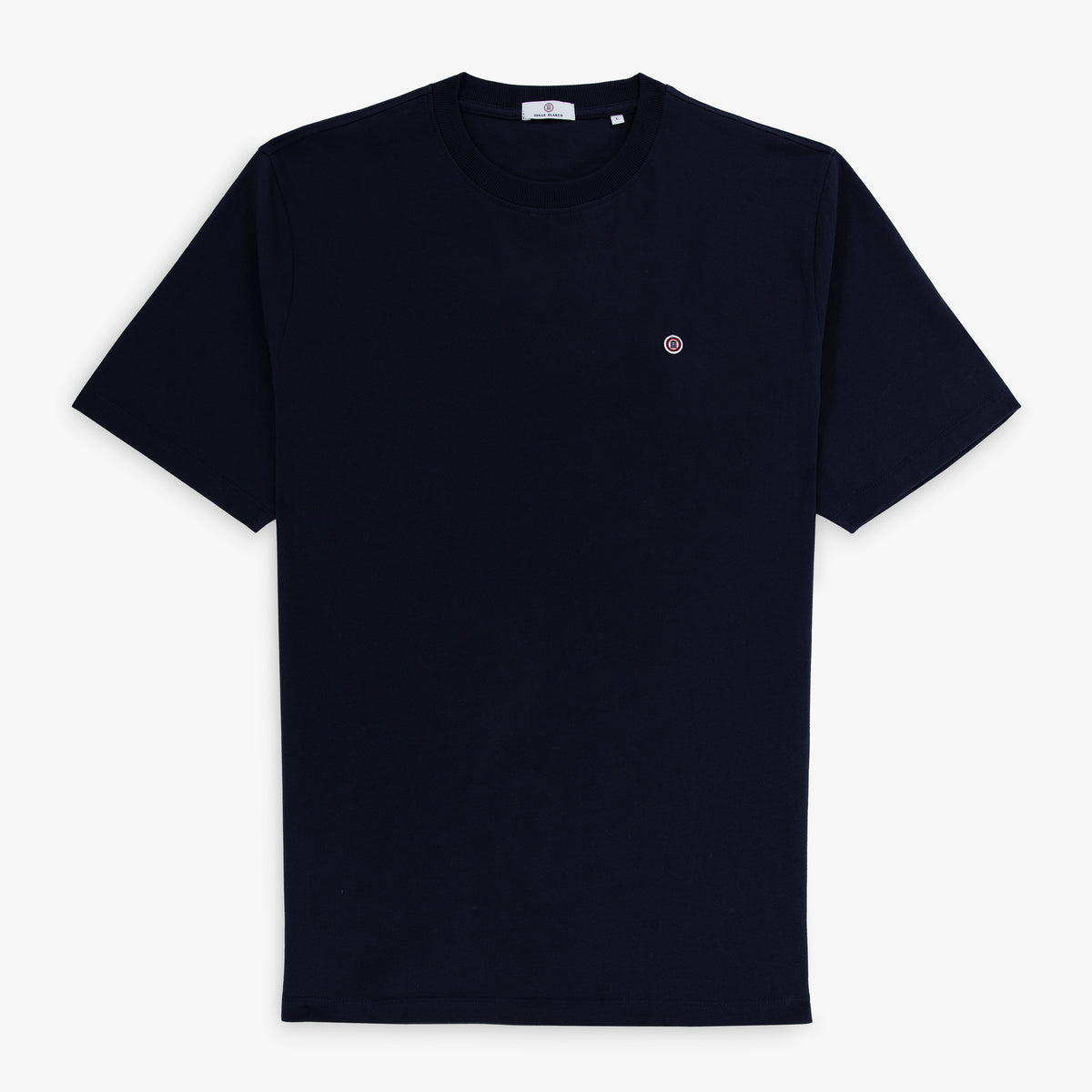 T-shirt manches courtes Théo en coton bleu marine