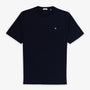 T-shirt manches courtes Théo en coton bleu marine