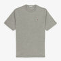 T-shirt manches courtes Théo en coton gris chiné