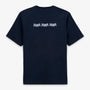 T-shirts col rond Théo en coton bleu marine avec broderie dos