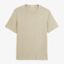 T-shirt manches courtes col rond Théo beige travertin