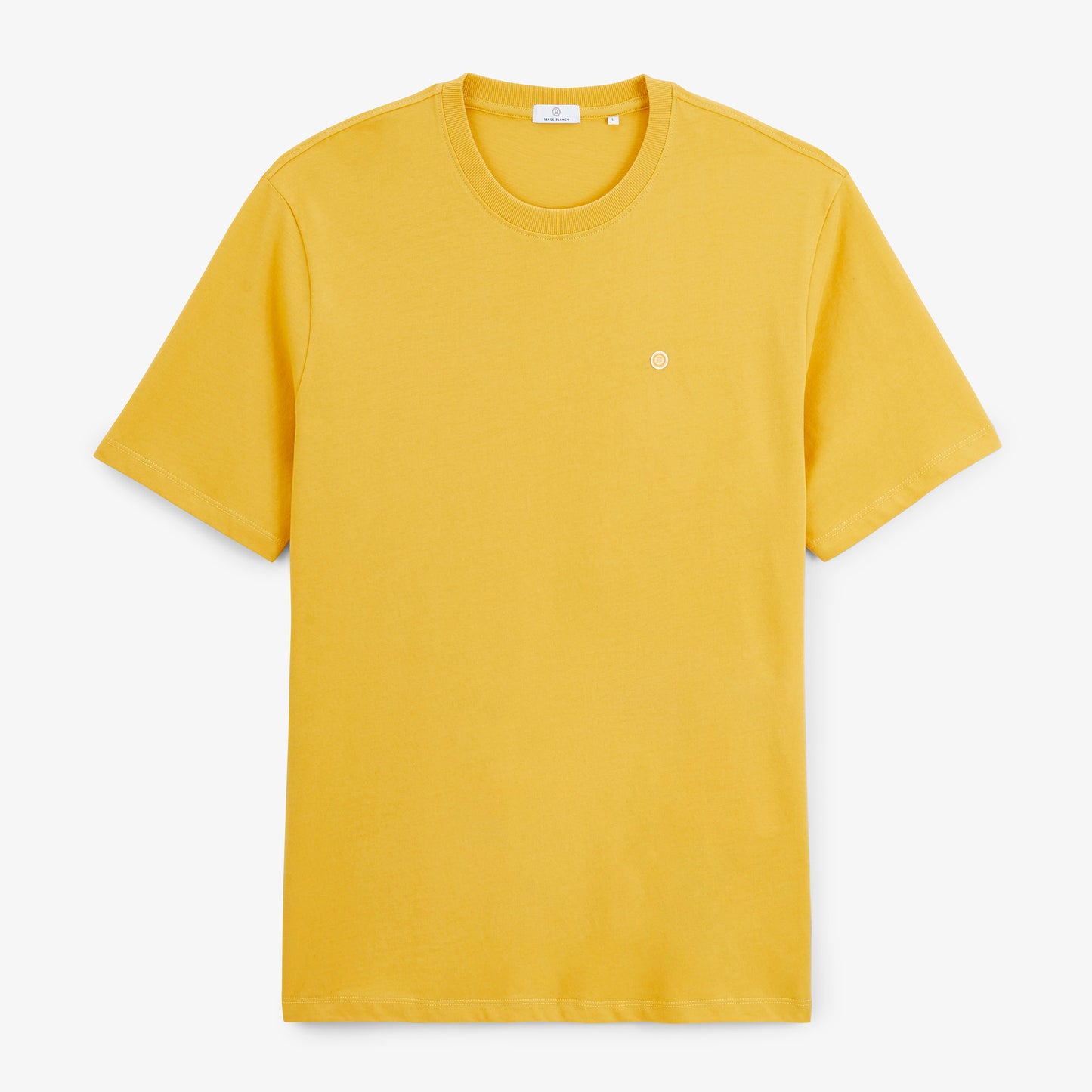 T-shirt manches courtes Théo jaune moutarde