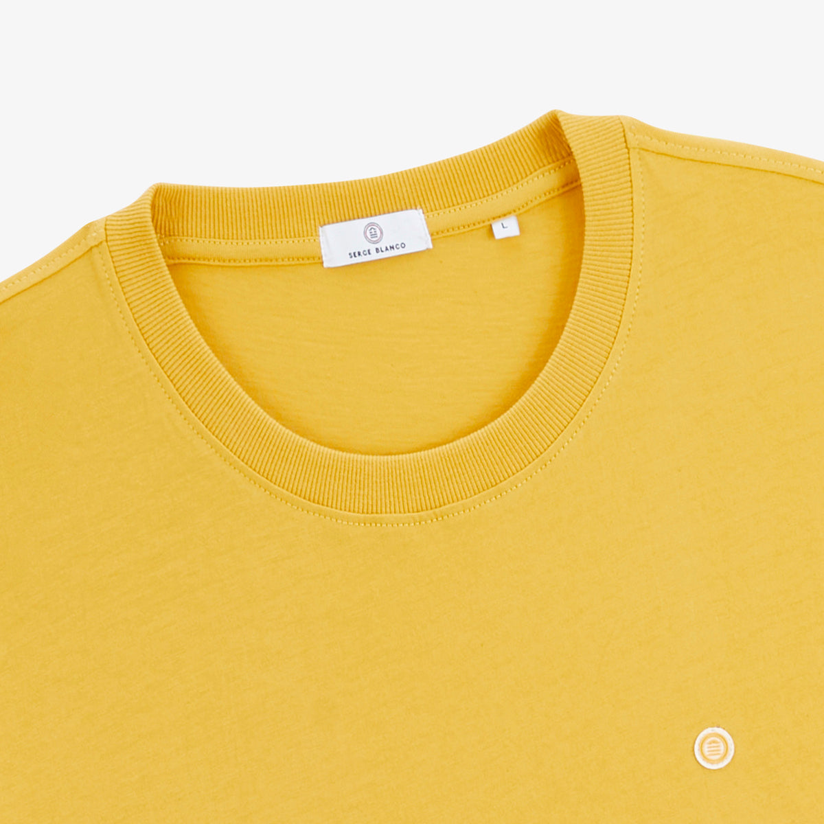T-shirt manches courtes Théo jaune moutarde