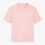 T-shirt manches courtes col rond Théo rose pivoine