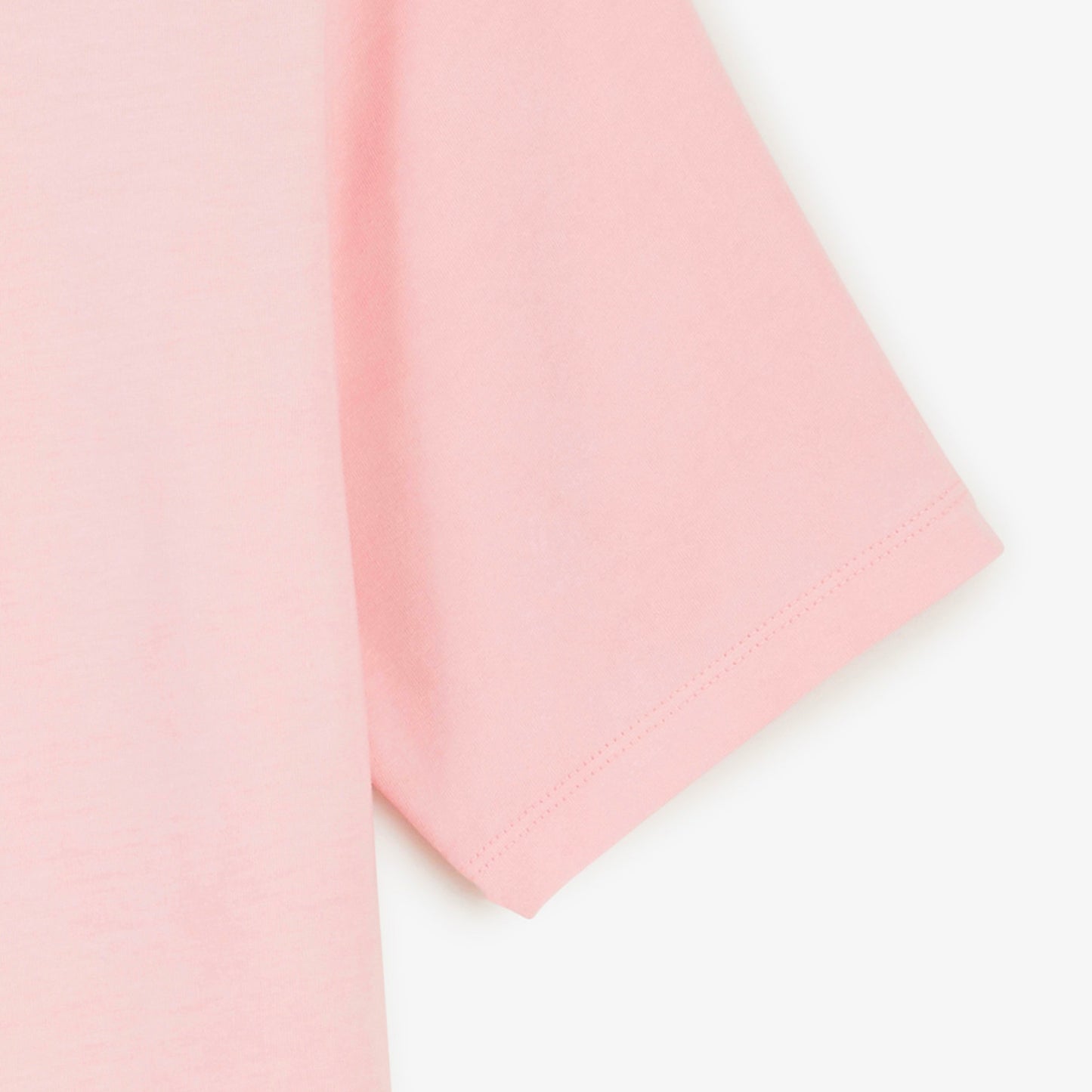 T-shirt manches courtes col rond Théo rose pivoine