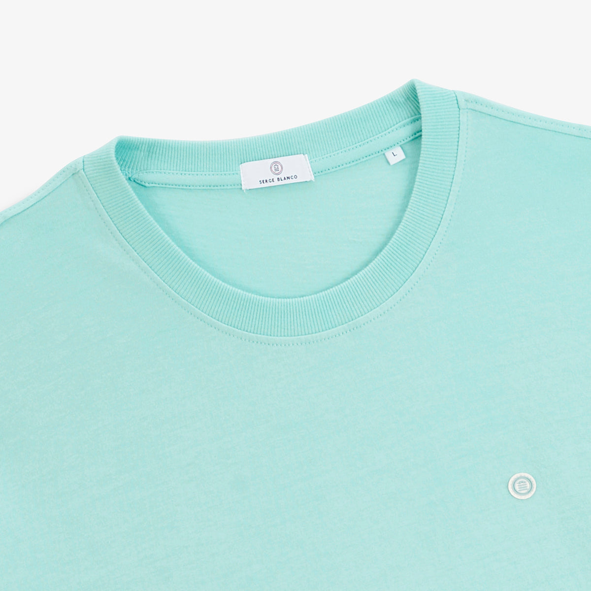T-shirt manches courtes Théo bleu brise