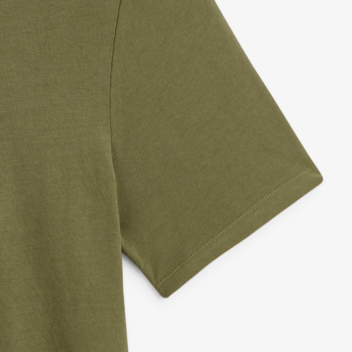T-shirt manches courtes col rond Théo vert thym