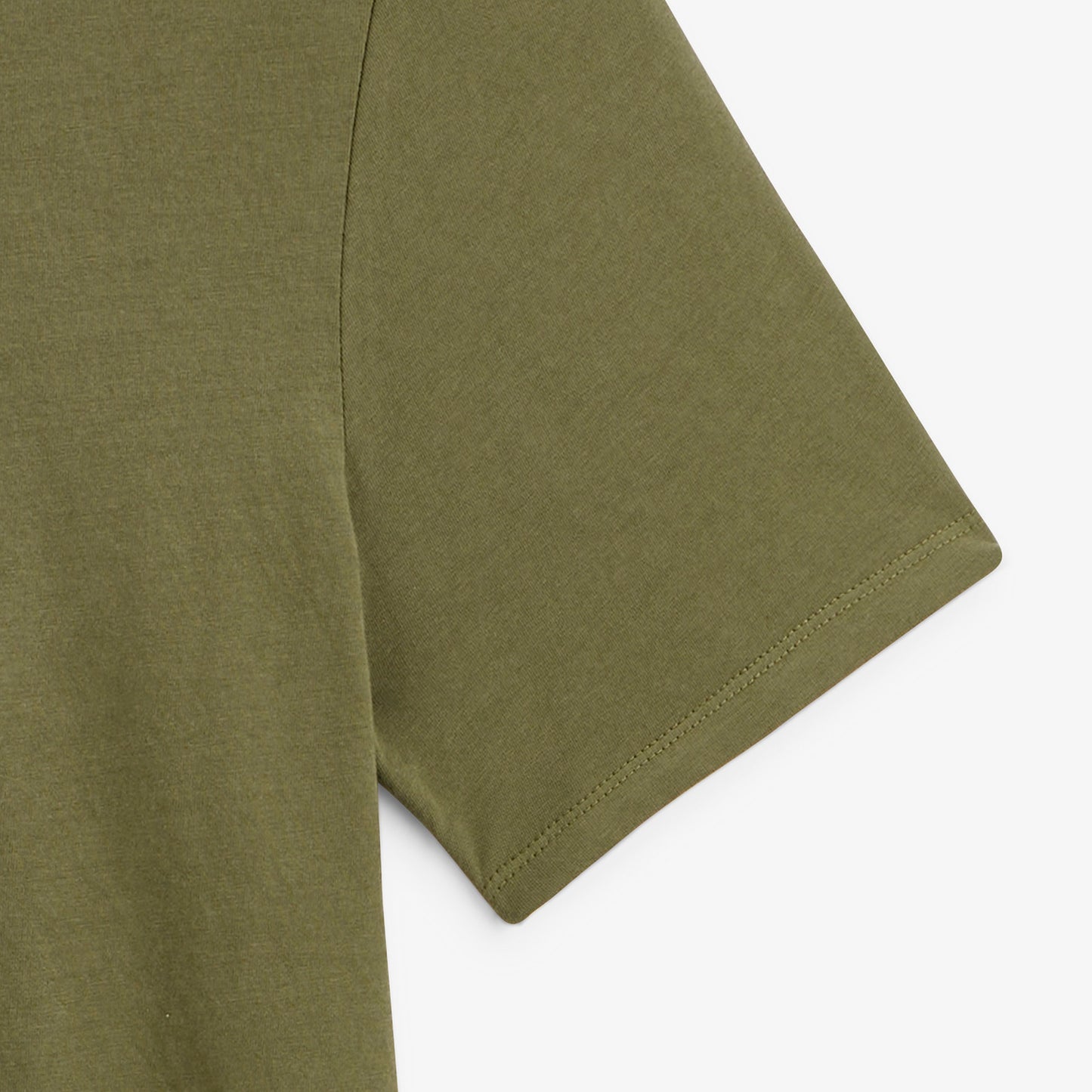 T-shirt manches courtes col rond Théo vert thym