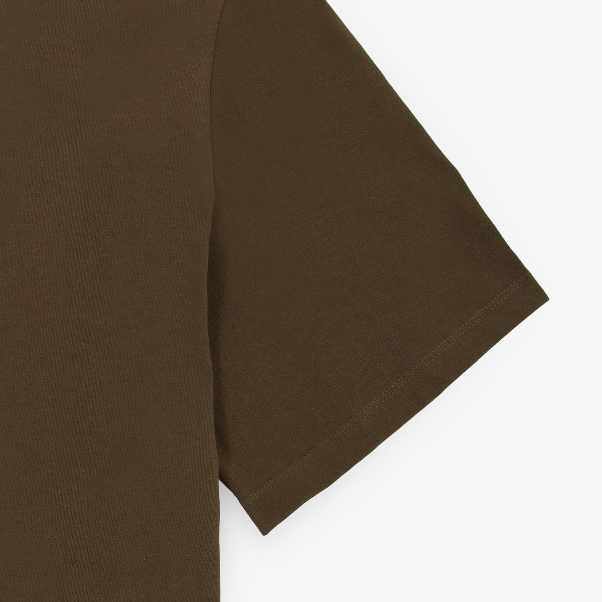 Maglietta a maniche corte in jersey di cotone al 100% dello Stade Toulousain, colore marrone "brownie", modello Théo