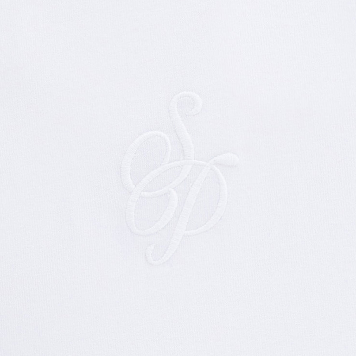 T-shirt blanc en coton à broderie SP Section Paloise