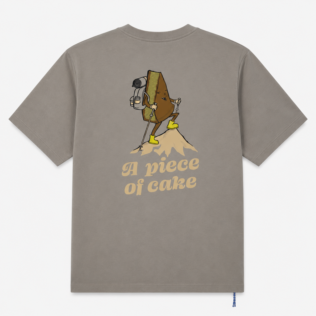 T-shirt manches courtes Thor Play oversize imprimé A Piece of Cake beige sable