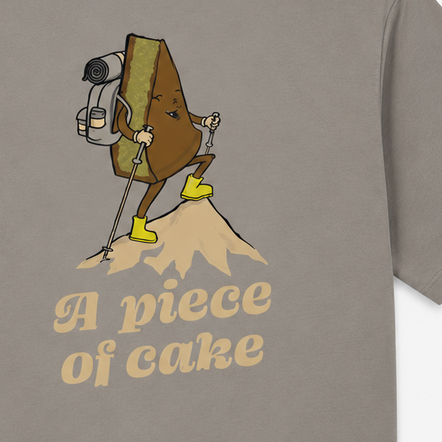 T-shirt manches courtes Thor Play oversize imprimé A Piece of Cake beige sable