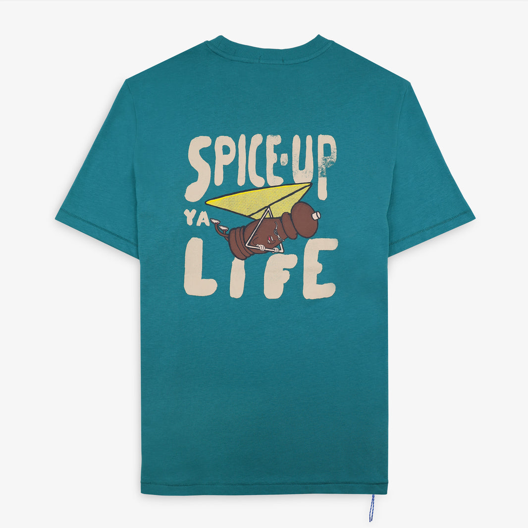 T-shirt manches courtes oversize bleu canard Spice-Up Ya Life SBPLAY