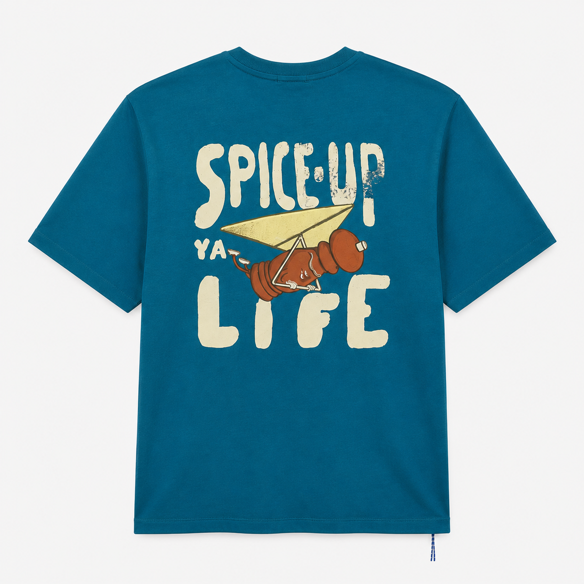 T-shirt manches courtes Thor Play oversize imprimé Spice-Up Ya Life bleu canard