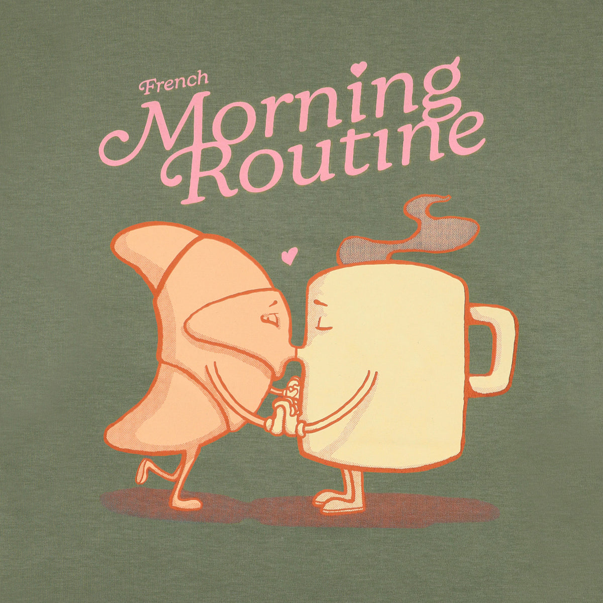French Morning Routine SBPLAY Oversized Taupe Short-Sleeve T-Shirt