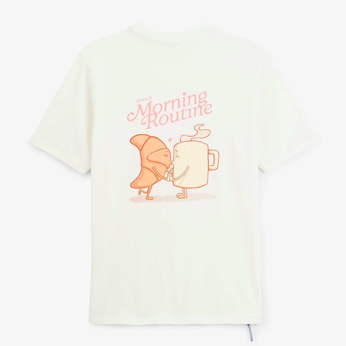 T-shirt manches courtes Thor SBPLAY oversize imprimé French Morning Routine blanc cassé