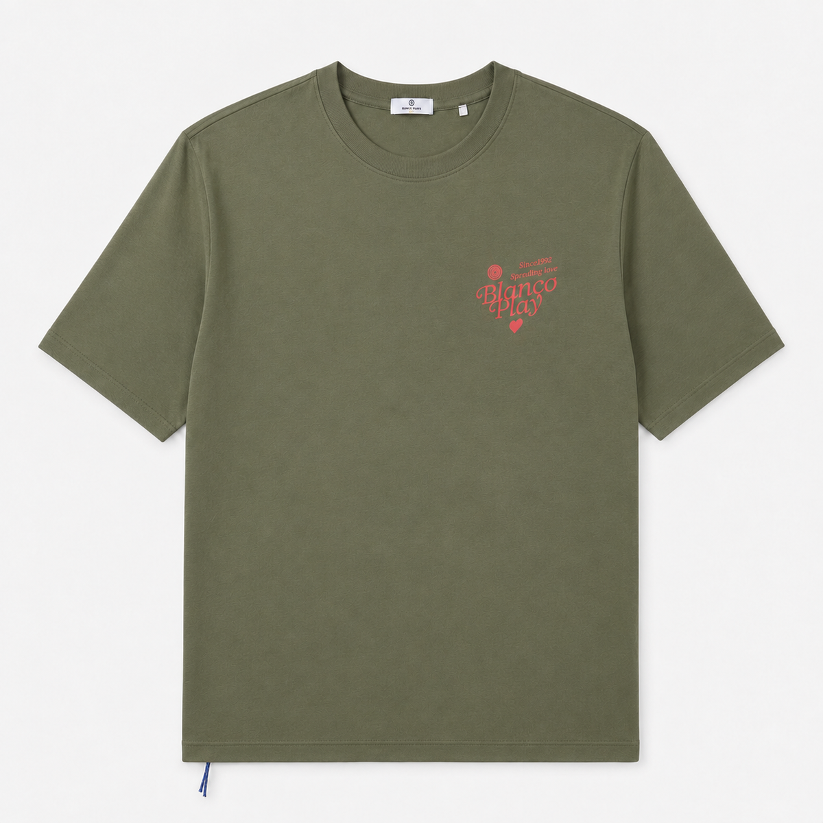 T-shirt Thor SBPLAY oversize imprimé French Morning Routine vert militaire