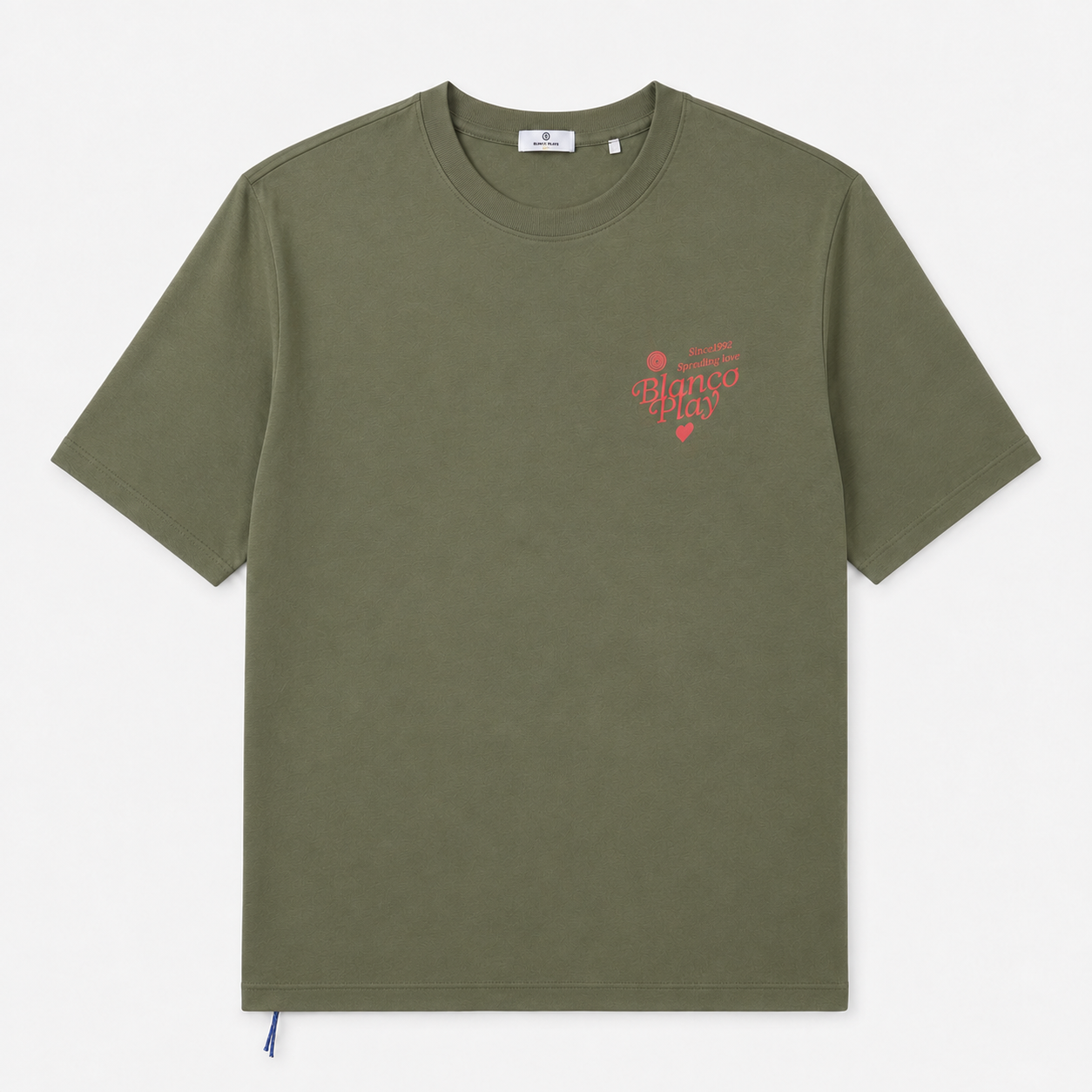 T-shirt Thor SBPLAY oversize imprimé French Morning Routine vert militaire