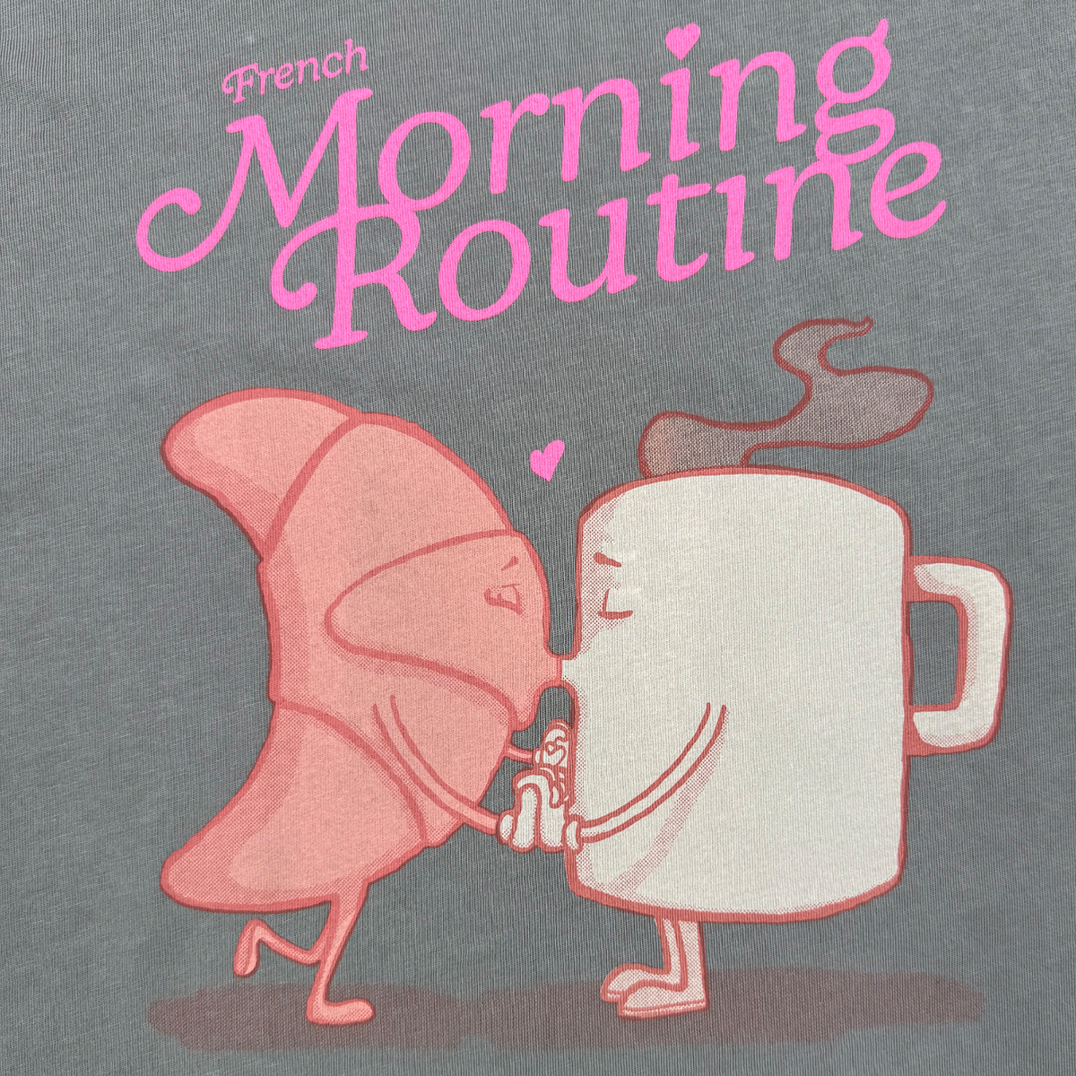 T-shirt Thor SBPLAY oversize imprimé French Morning Routine vert militaire