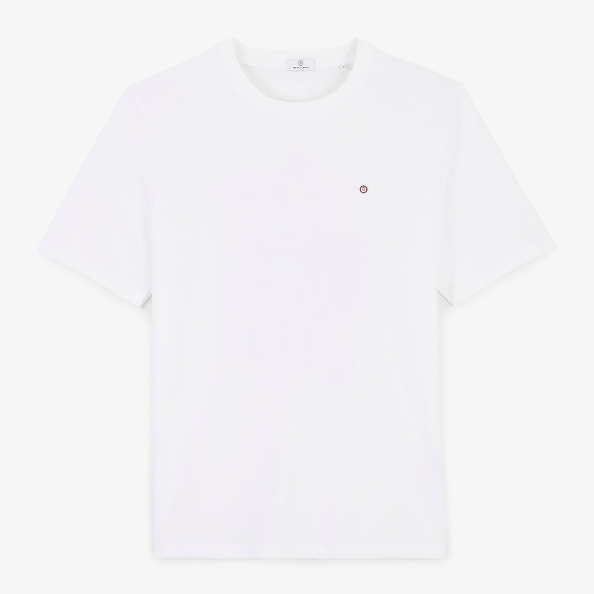 T-shirt manches courtes Théo imprimé dos Biarritz Cerises blanc