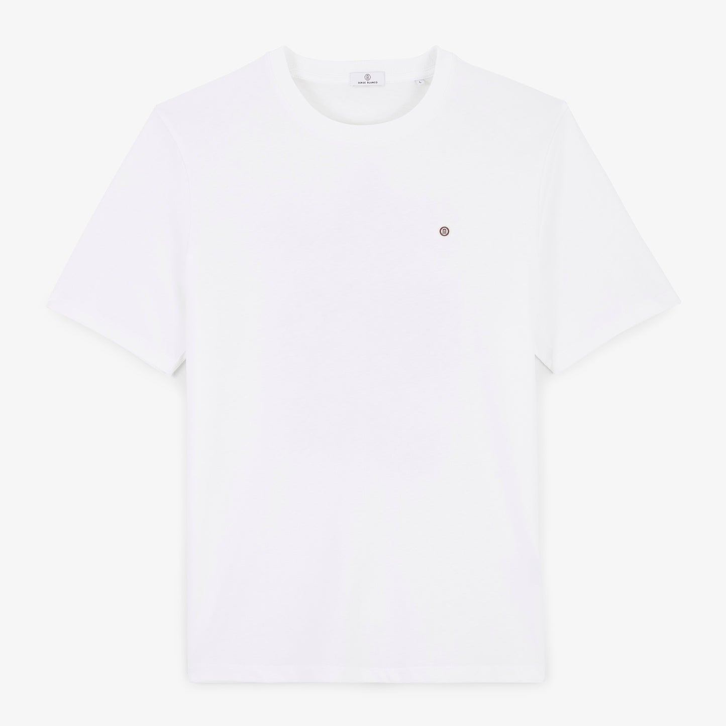 T-shirt manches courtes Théo imprimé dos Biarritz Cerises blanc