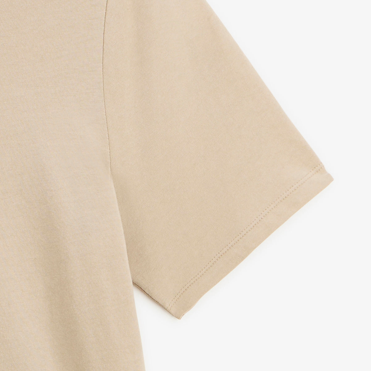 T-shirt manches courtes Théo imprimé dos Sardines Basquaises beige travertin