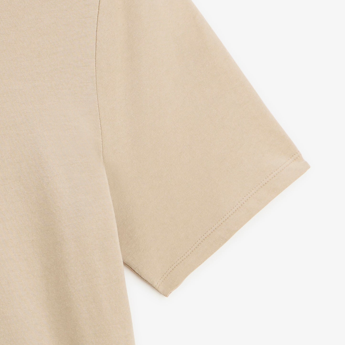 T-shirt manches courtes Théo imprimé dos Sardines Basquaises beige travertin