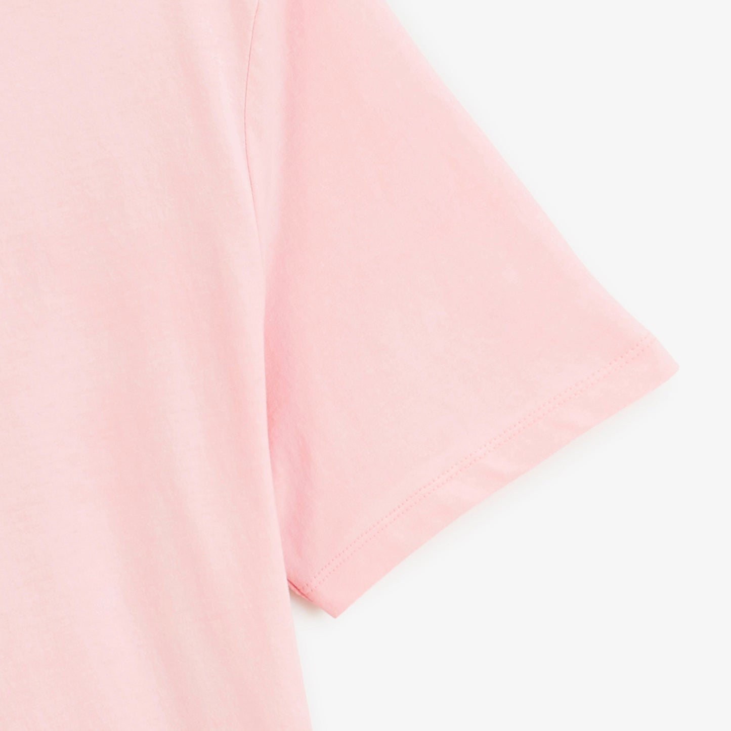 T-shirt manches courtes Théo imprimé dos Blanco Twist rose pivoine